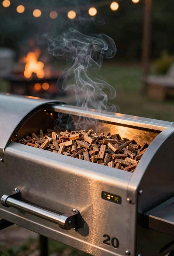 automated portable wood fired grilling