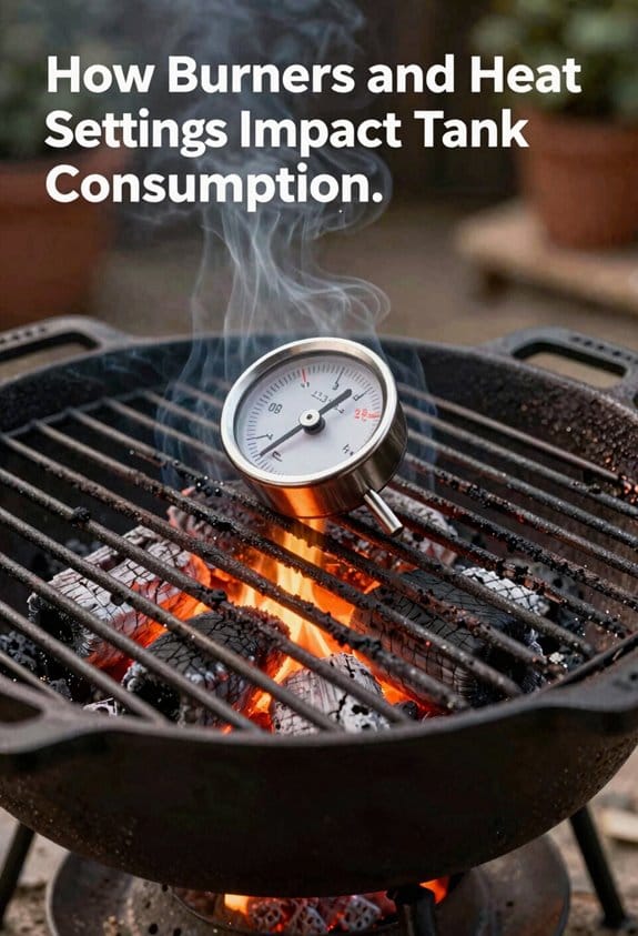 burners heat levels consumption