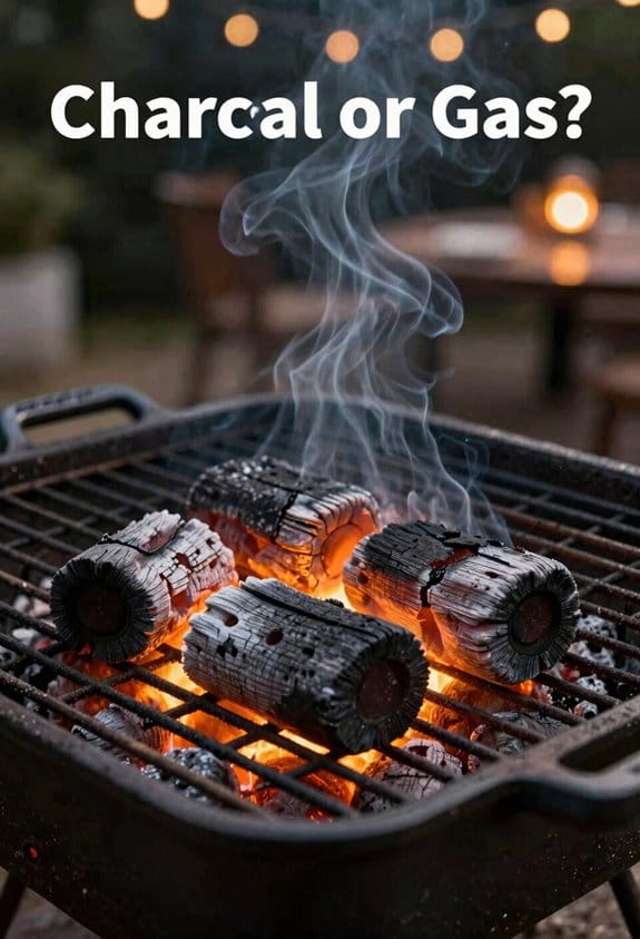 charcoal versus gas two zone