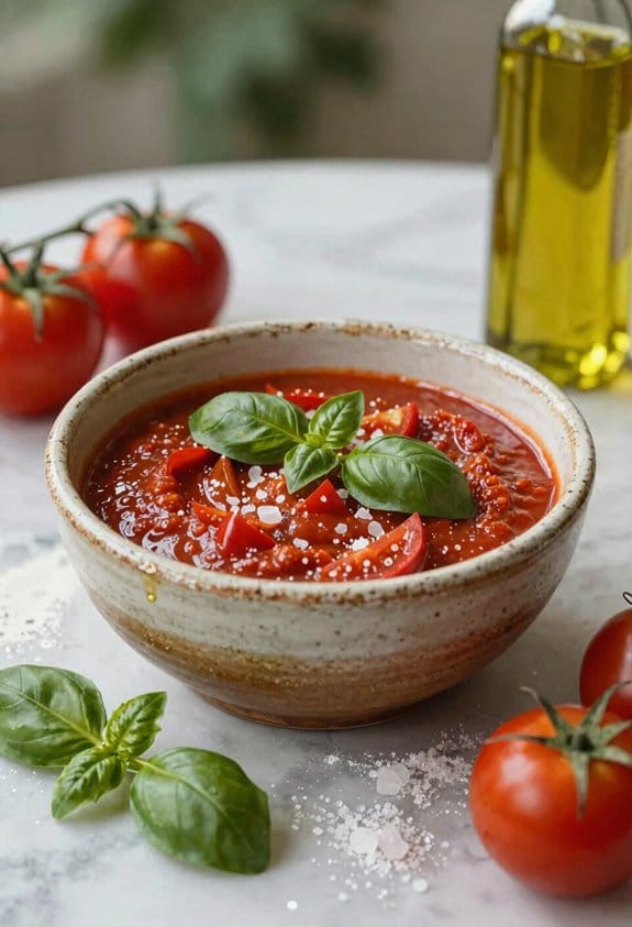 hand crushed san marzano tomatoes