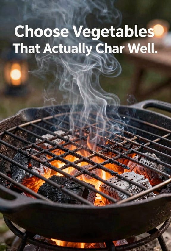 hearty vegetables char well