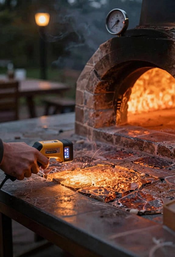 infrared readings and flame