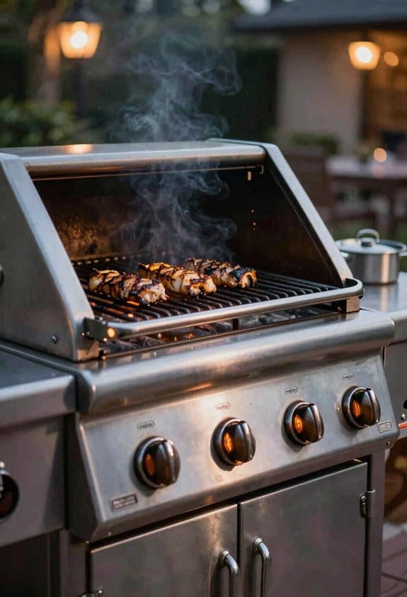 large grill drains faster