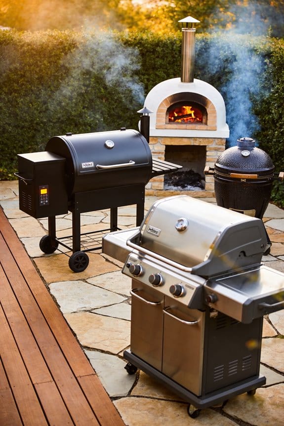 maintain safe grill distance