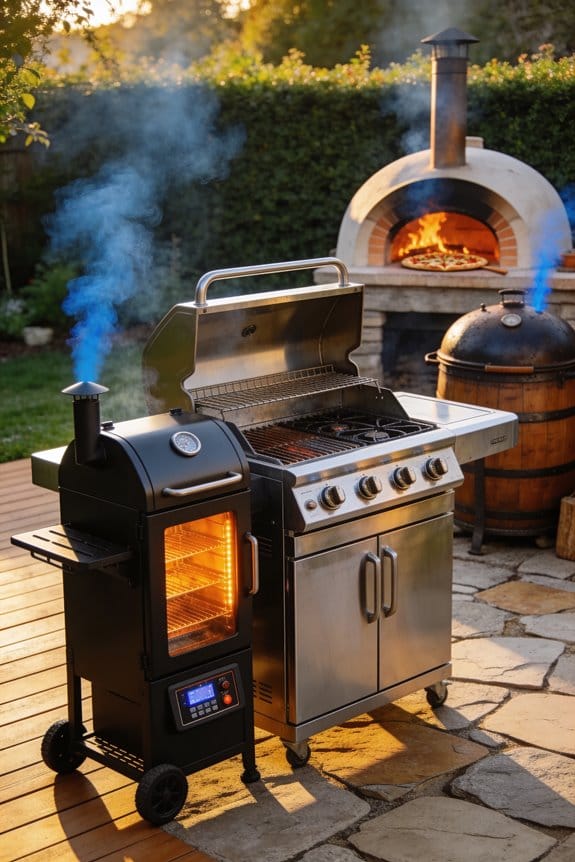 outdoor wood fired neapolitan pizza
