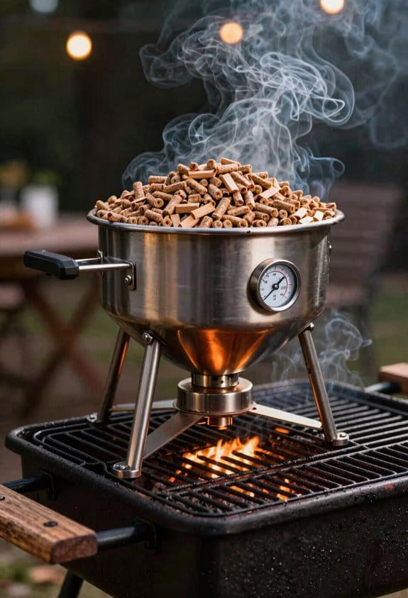 preheat pellet grill 225 f