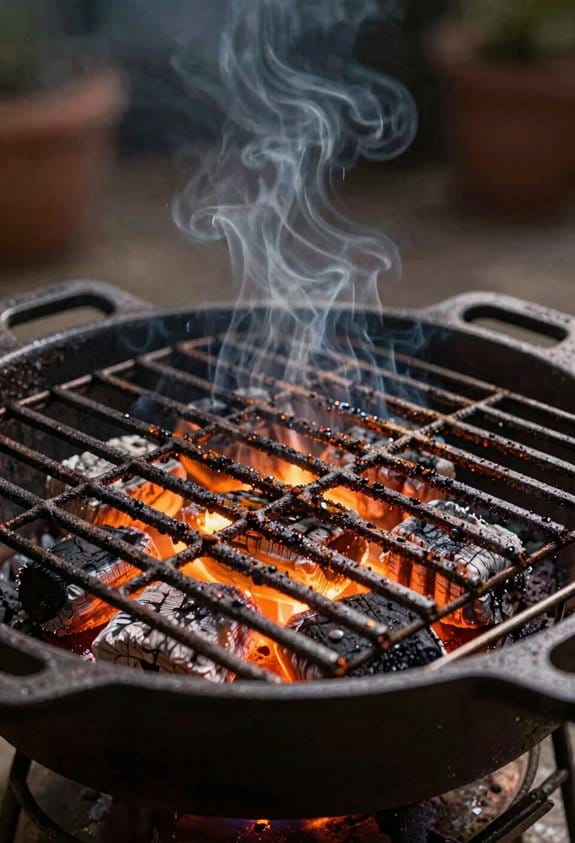 season grates with high heat