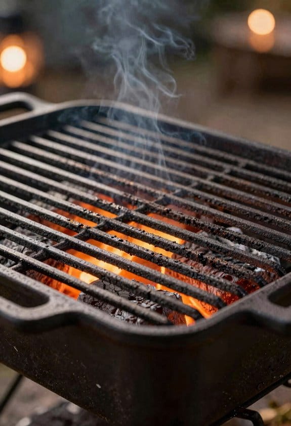 wait for screaming hot grates