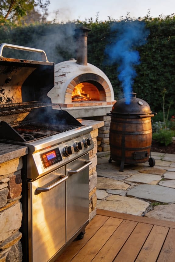 wood fired oven temperature control